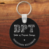 フィジカルセラピーカスタムギフトのDPT医師 キーホルダー (正面)
