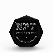 フィジカルセラピーカスタムギフトのDPT医師 フォトブロック (正面)