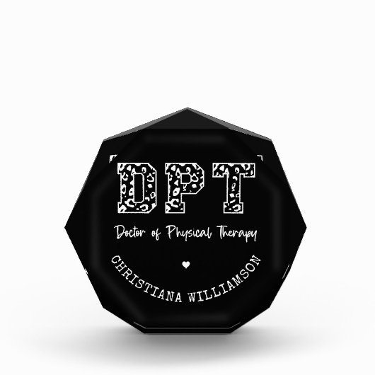 フィジカルセラピーカスタムギフトのDPT医師 フォトブロック (正面)