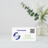 フィジカルセラピーカスタムQRコード 名刺 (スタンド正面)