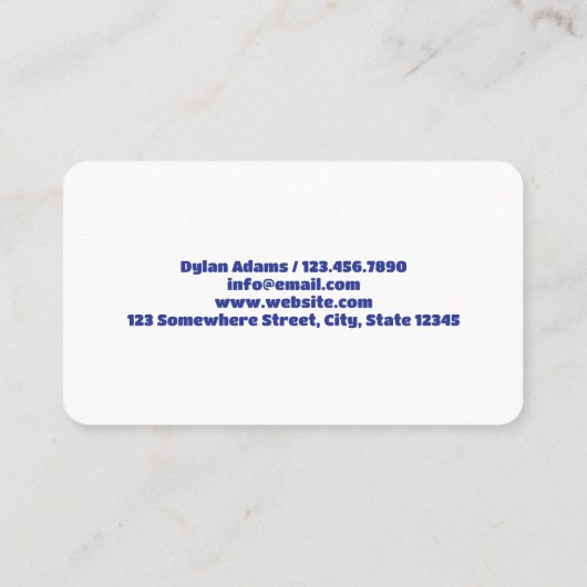 フィジカルセラピーカスタムQRコード 名刺 (裏面)