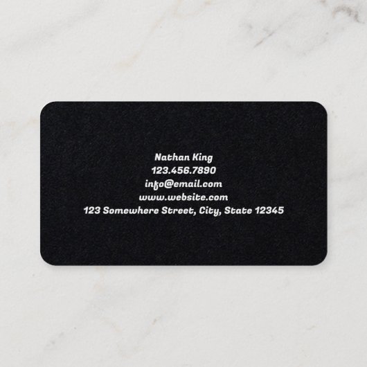 フィジカルセラピーカスタムQRプレミアム 名刺 (裏面)