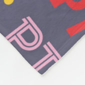 フィジカルセラピーカラフル文字 フリースブランケット (角)