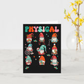 フィジカルセラピークリスマスパートセラピストかわいい格言 カード (黄色い花)