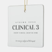 フィジカルセラピースクール臨床DPT ♥ セラミックオーナメント (左)