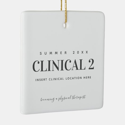 フィジカルセラピースクール臨床DPT ♥ セラミックオーナメント (右)