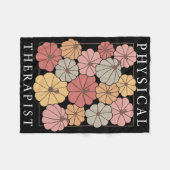 フィジカルセラピーパンプキン秋Ptセラピストサンクsg フリースブランケット (正面(横))