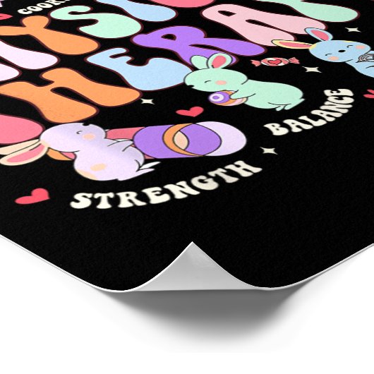 フィジカルセラピーパート物理セラピストイースターデー ポスター (角)