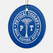 フィジカルセラピームーブリストアPT物理の復活 セラミックオーナメント (左)