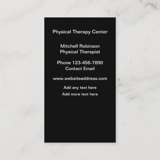 フィジカルセラピーモダン整形外科 名刺 (裏面)