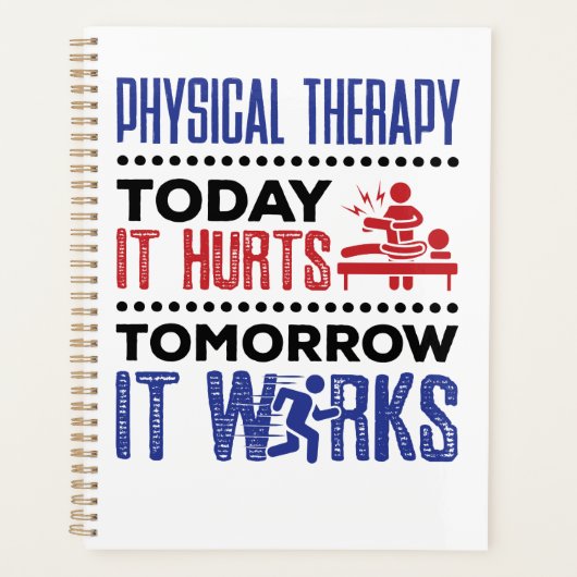 フィジカルセラピー今日は明日は動く プランナー手帳 (正面)