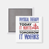 フィジカルセラピー今日は明日は動く マグネット (正面/裏面)