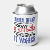 フィジカルセラピー今日は明日は動く 缶クーラー (缶正面)