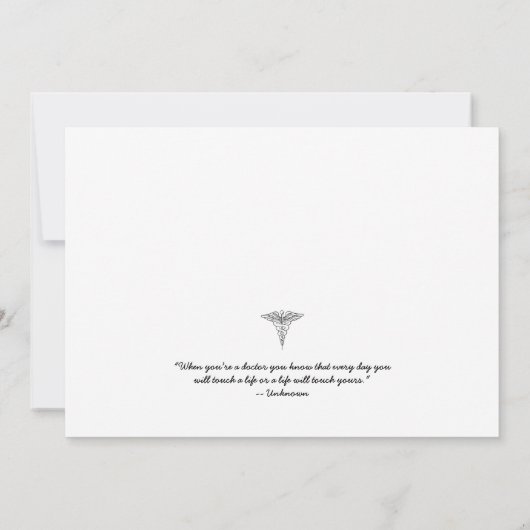 フィジカルセラピー写真卒業 招待状 (裏面)