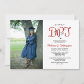 フィジカルセラピー写真卒業 招待状 (正面)