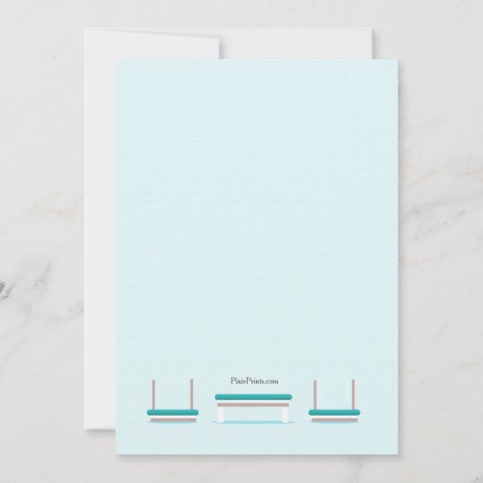 フィジカルセラピー卒業招待状 招待状 (裏面)