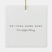 フィジカルセラピー学校DPT卒業♥ セラミックオーナメント (裏面)