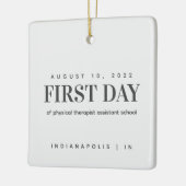 フィジカルセラピー師範学校の初日 セラミックオーナメント (左)