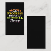 フィジカルセラピー引用文物理セラピスト 名刺 (正面/裏面)