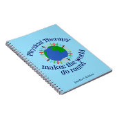 フィジカルセラピー感動的引用文モノグラムPT ノートブック (右側)