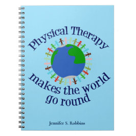 フィジカルセラピー感動的引用文モノグラムPT ノートブック