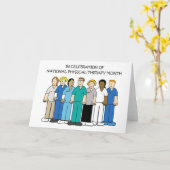 フィジカルセラピー月10月 カード (黄色い花)