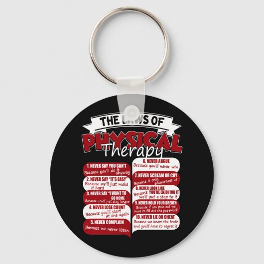 フィジカルセラピー素晴らしセラピスト キーホルダー (正面)