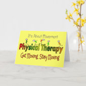フィジカルセラピー製品と贈り物 カード (黄色い花)