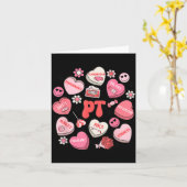 フィジカルセラピー かわいいバレンタインデー ハート キャンディ カード (黄色い花)