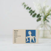 フィジカルセラピー、カイロプラクター、文字の追加 名刺 (スタンド正面)