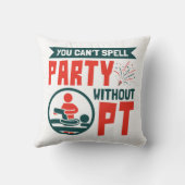 フィジカルセラピーPTがないとパーティーを綴れない クッション (裏面)