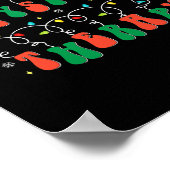 フィジカルセラピーPtサンタハットクリスマスライトックスマ ポスター (角)