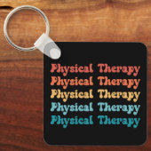 フィジカルセラピーPTレトロPTグラードギフト キーホルダー (正面)