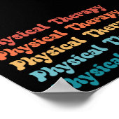 フィジカルセラピーPTレトロPT学生グラード ポスター (角)