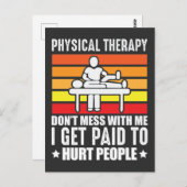 フィジカルセラピーPT生理用マッサージアシスタント ポストカード (正面/裏面)