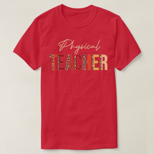 フィジカル先生ヒョウ秋秋の恋人感謝してい達 Tシャツ (デザイン正面)