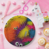 フィジットおもちゃのスキッシーボール ペーパープレート (パーティー)