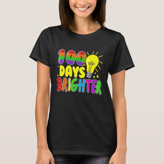 フィジットトイ100日ポップ・アートの学校It 100日Brig Tシャツ (正面)