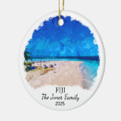 フィジパーソナライズされたオーナメント、フィジギフト セラミックオーナメント (左)