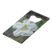 フィジーで白い熱帯の花が見つかる クレジットカード栓抜き (正面アングル)