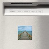 フィジーのコーラルコーストの桟橋 マグネット (インサイチュ (食洗機))