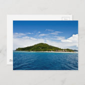 フィジーのビーチコンバー島 ポストカード (正面/裏面)