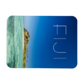 フィジーのブルーラグーンシースケープ マグネット (横)