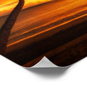 フィジーの夕日 ポスター (角)