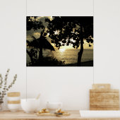 フィジーの夕日 ポスター (キッチン)