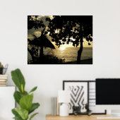 フィジーの夕日 ポスター (ホームオフィス)