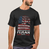 フィジーの根を持つアメリカ人の愛国的なフィジー・パトリオティ Tシャツ (正面)