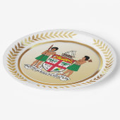 フィジーの紋章 ペーパープレート (アングル)