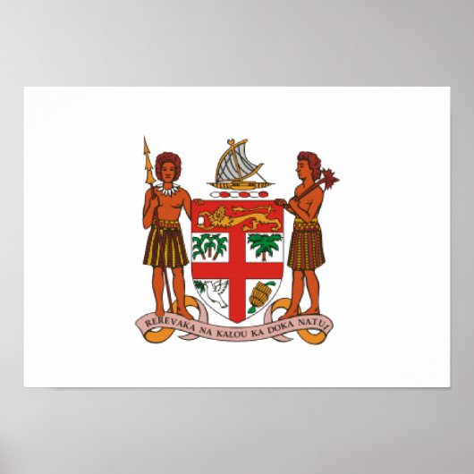 フィジーの紋章 ポスター (正面)