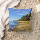 フィジービーチブルースカイ装飾装飾用クッション クッション (ブランケット)